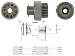 UMD 5833 - MARŞ DİŞLİSİ 10 DİŞ