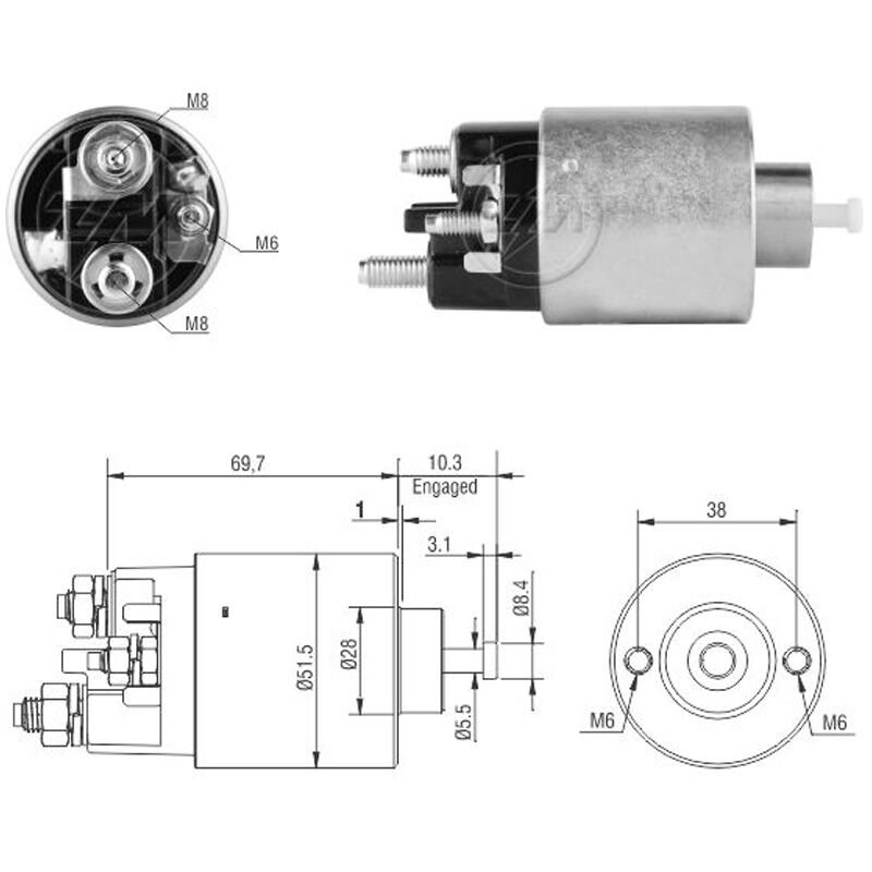 ZM 2996 - MARŞ OTOMATİĞİ 12V