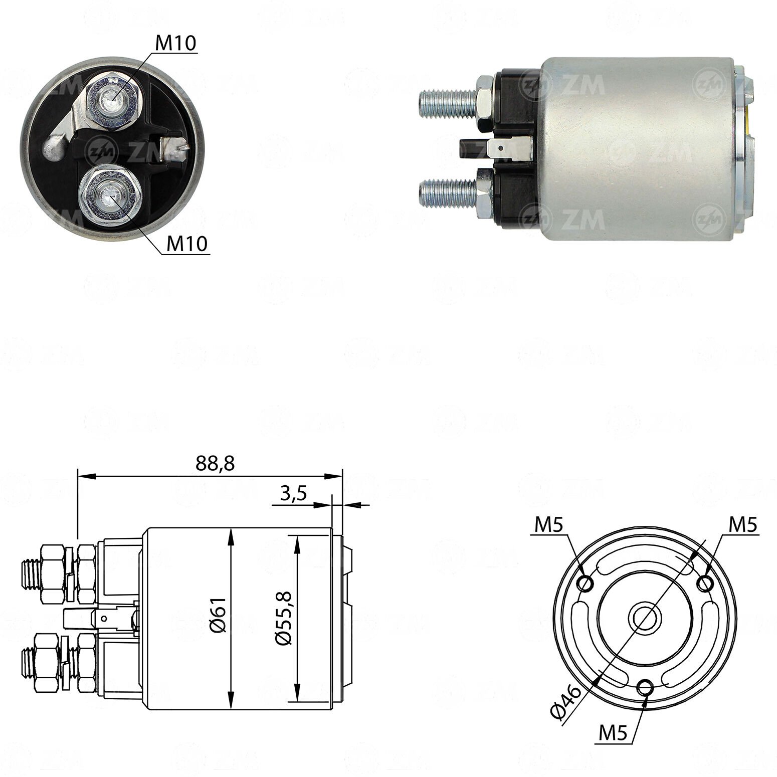 ZM 654 - MARŞ OTOMATİĞİ 12V