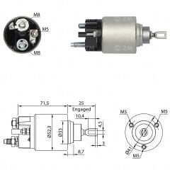 MARS OTOMATIGI 12V CITROEN BERLINGO - C3 - SAXO - XSARA / PEUGEOT 106 - 205 - 206 - 306 - PARTNER