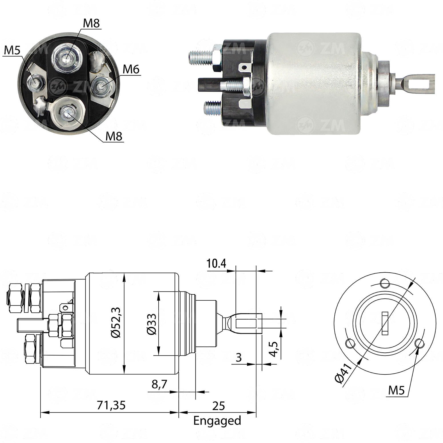 ZM 378 - MARŞ OTOMATİĞİ 12V