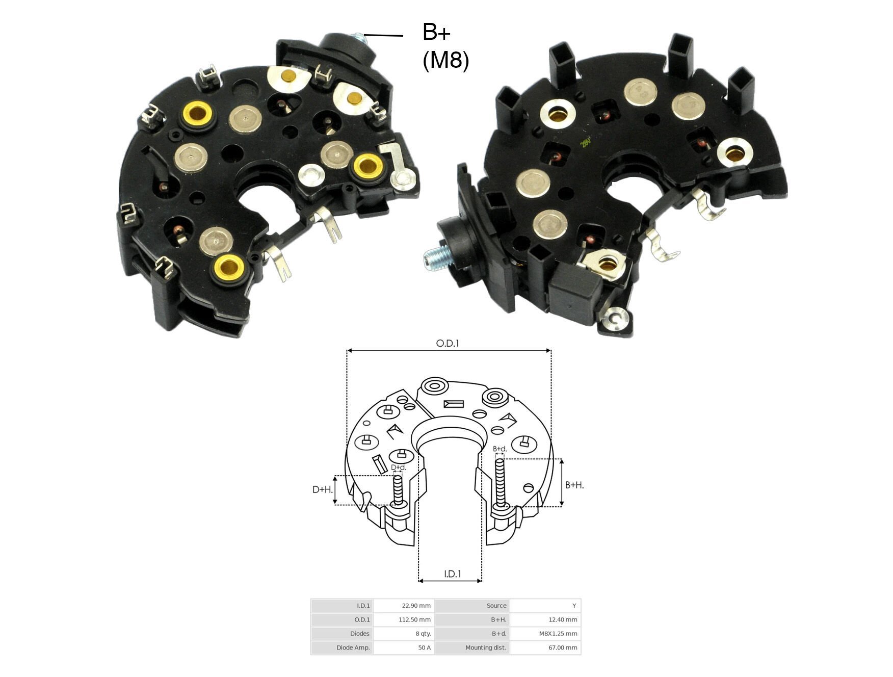 ALTERNATOR DIOT TABLASI MAN TGA IKAZSIZ BOSCH: 1127319792 / 0123325500