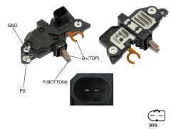 ALTERNATOR KONJEKTOR 12V BSS(COM)-DUMMY(X) TERMINAL BMW 5 SERISI - X3 - Z4 SERVICING: BOSCH 0124425001 / 0124515105 / 012