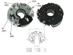 ALTERNATOR DIOT TABLASI SCANIA / MAN / IVECO / MERCEDES BENZ 125MM