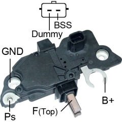 ALTERNATOR KONJEKTOR 12V DUMMY(X)-BSS(COM) TERMINAL RENAULT SERVICING: BOSCH 0124425011 - 013 - 018 - 029 - 034 - 037 - 0
