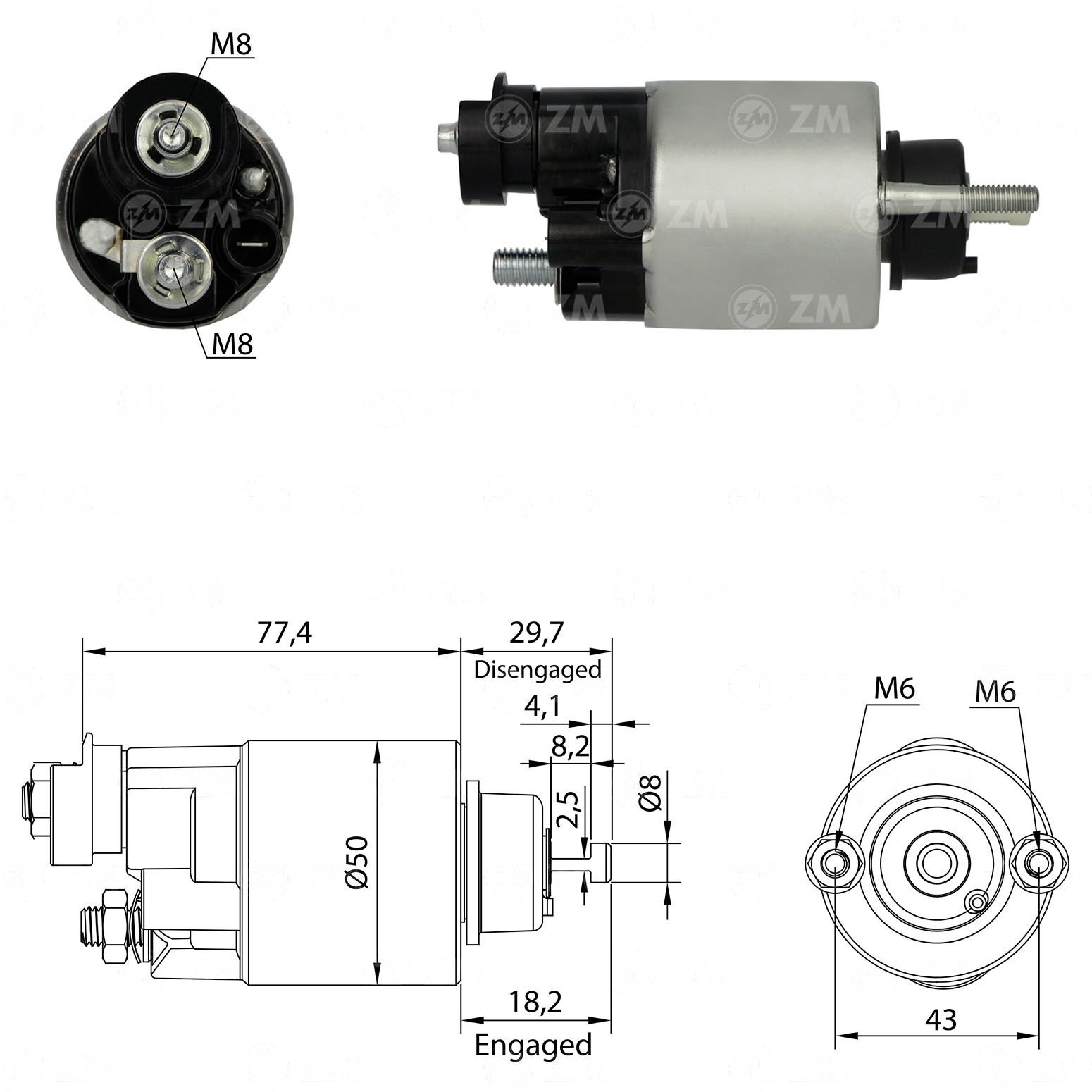 ZM 6705 - MARŞ OTOMATİĞİ 12V