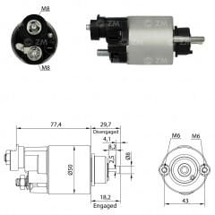 ZM 6705 - MARŞ OTOMATİĞİ 12V