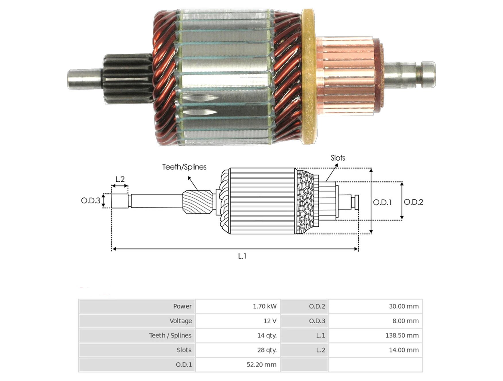 MARS KOLLEKTORU 12V 14 DIS BMW 1.16 - 3.16 - 3.18 - 3.20 / MINI COOPER (138 SERISI) START - STOP