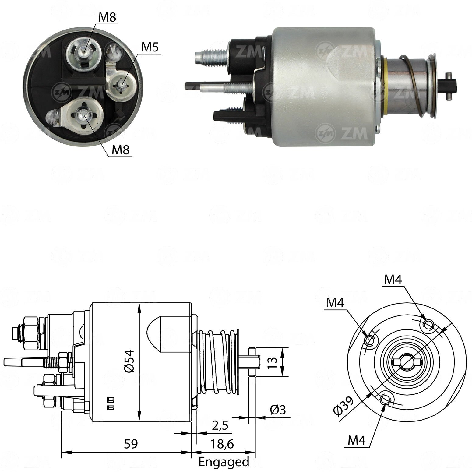 ZM 5494 - MARŞ OTOMATİĞİ 12V