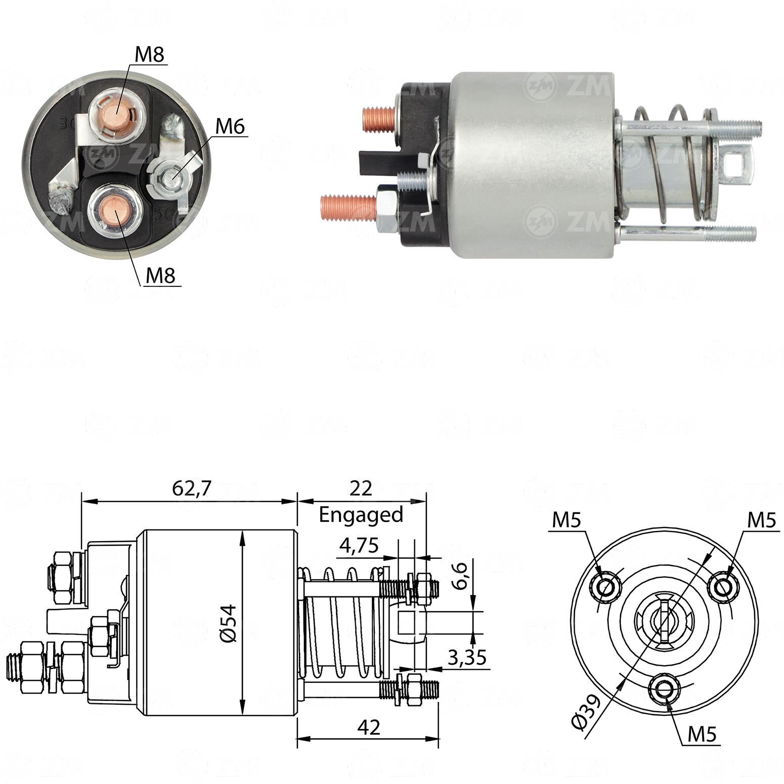 ZM 3595 - MARŞ OTOMATİĞİ 12V