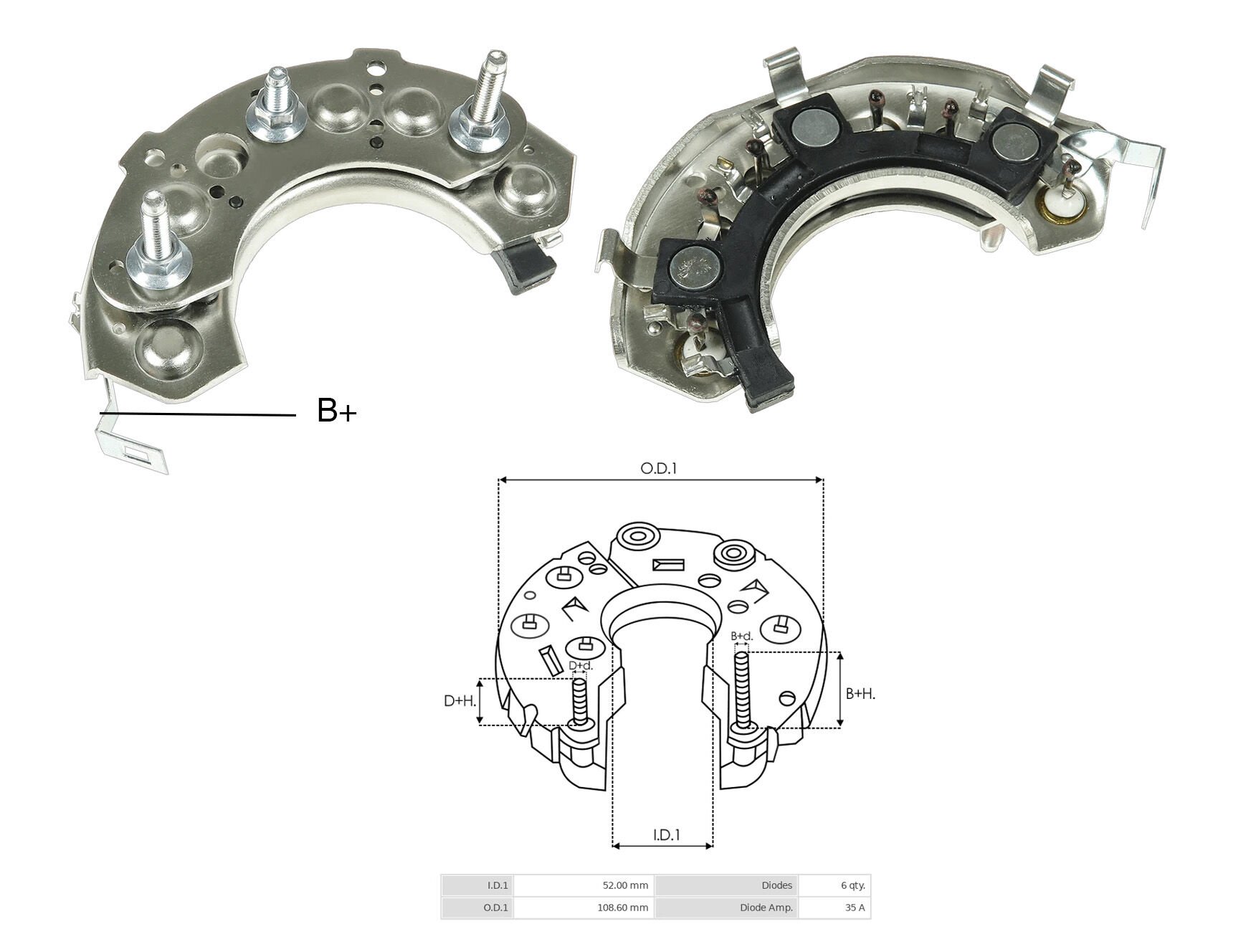 ALTERNATOR DIOT TABLASI NISSAN PICK-UP / ISUZU GEMINI 111MM