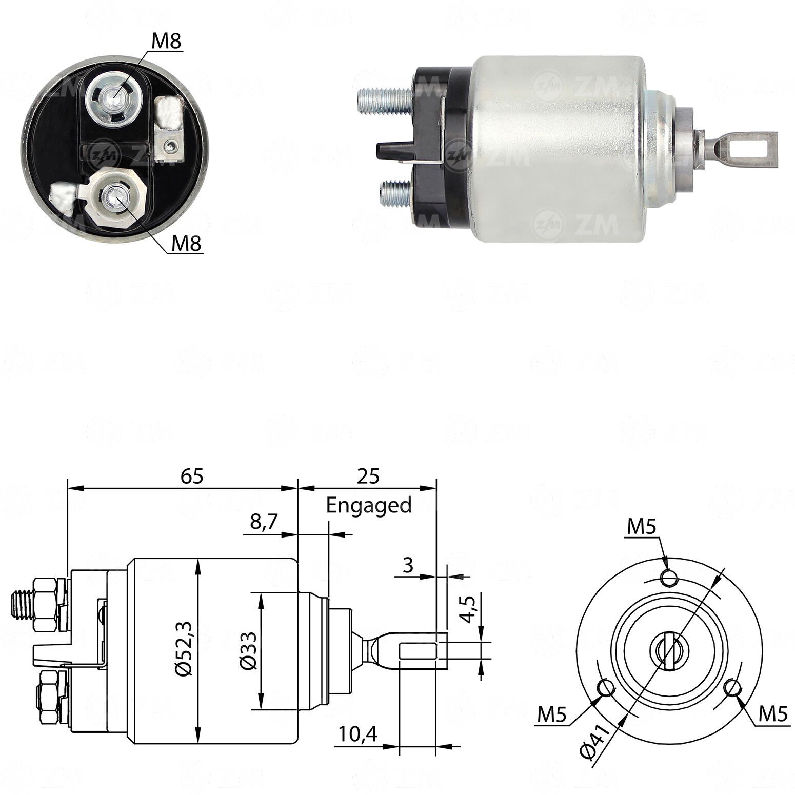 ZM 372 - MARŞ OTOMATİĞİ 12V