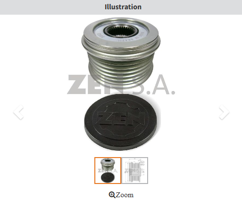 ZEN 5663 - ALTERNATÖR KASNAK