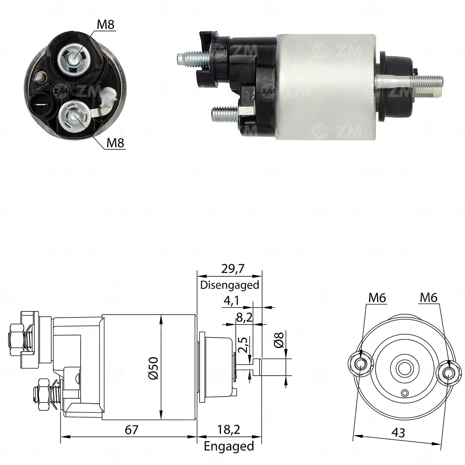 ZM 2705 - MARŞ OTOMATİĞİ 12V