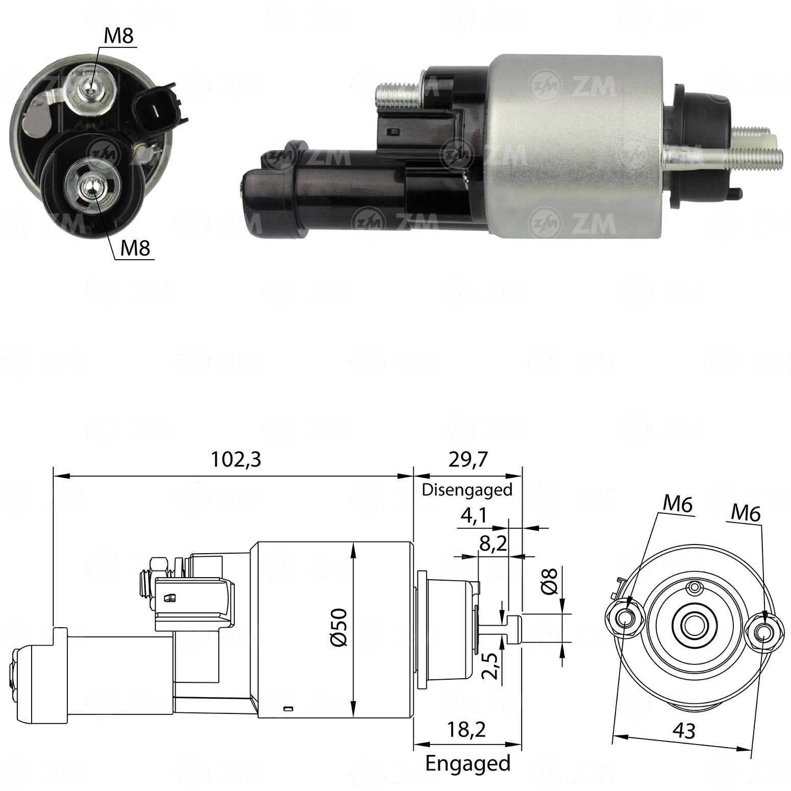 ZM 3705 - MARŞ OTOMATİĞİ 12V