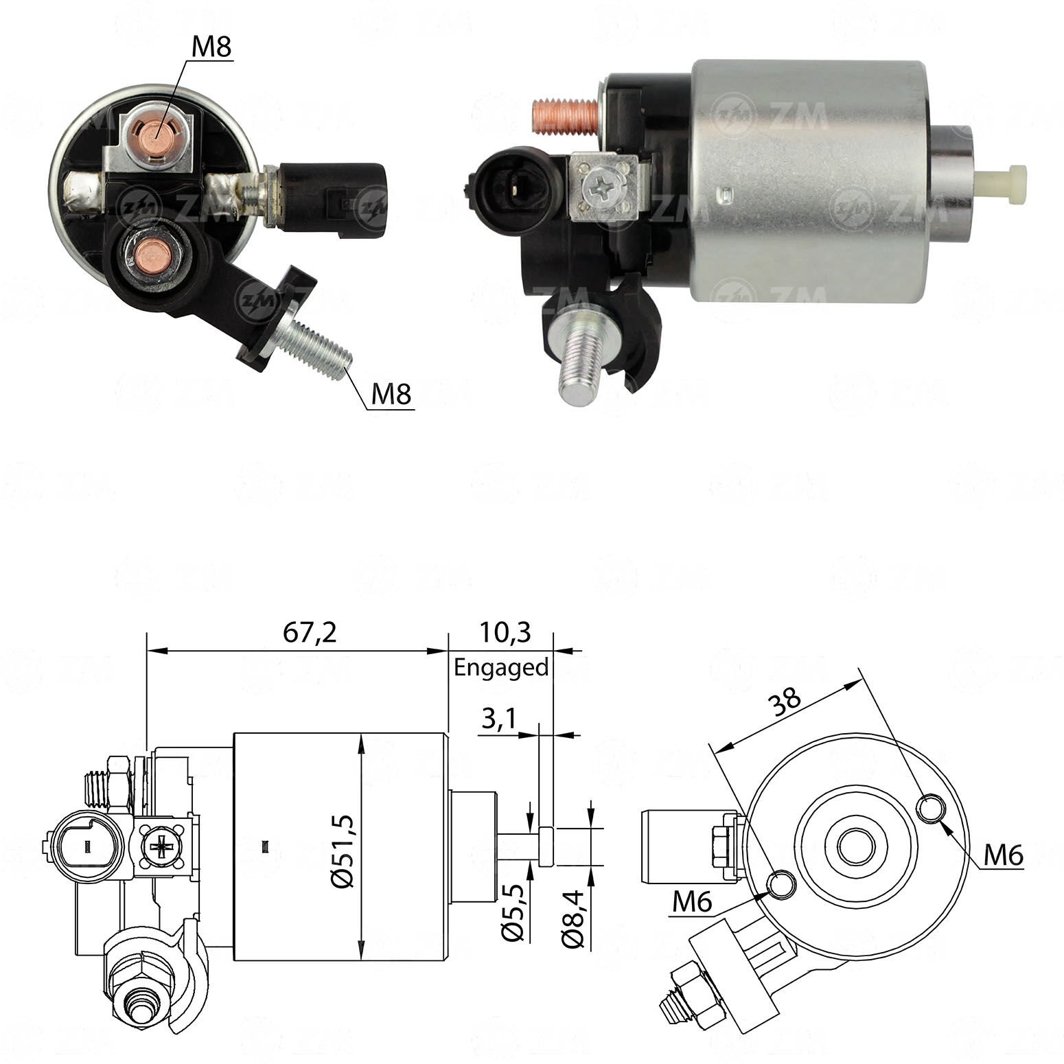 ZM 3996 - MARŞ OTOMATİĞİ 12V