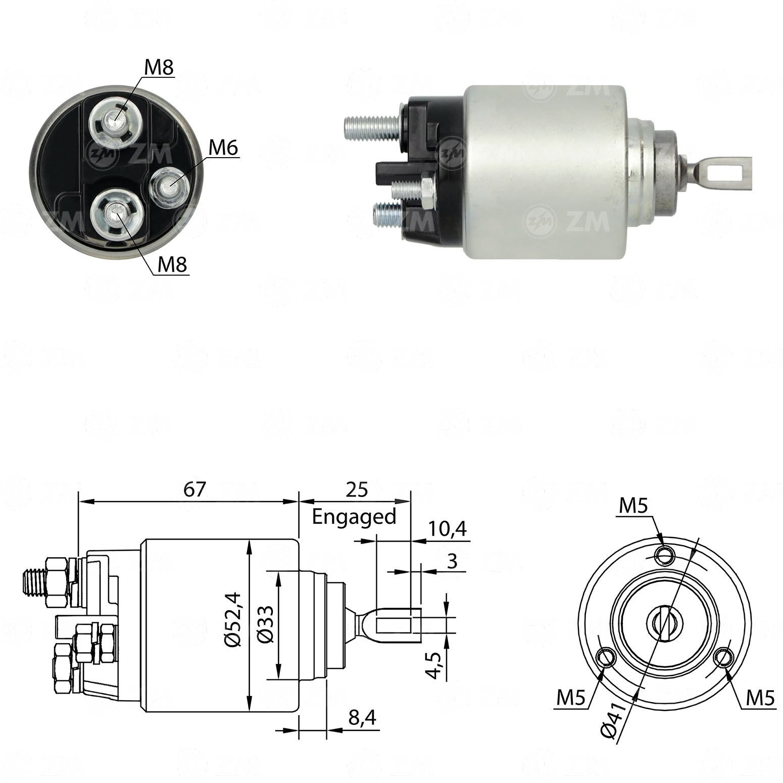 ZM 3381 - MARŞ OTOMATİĞİ 12V