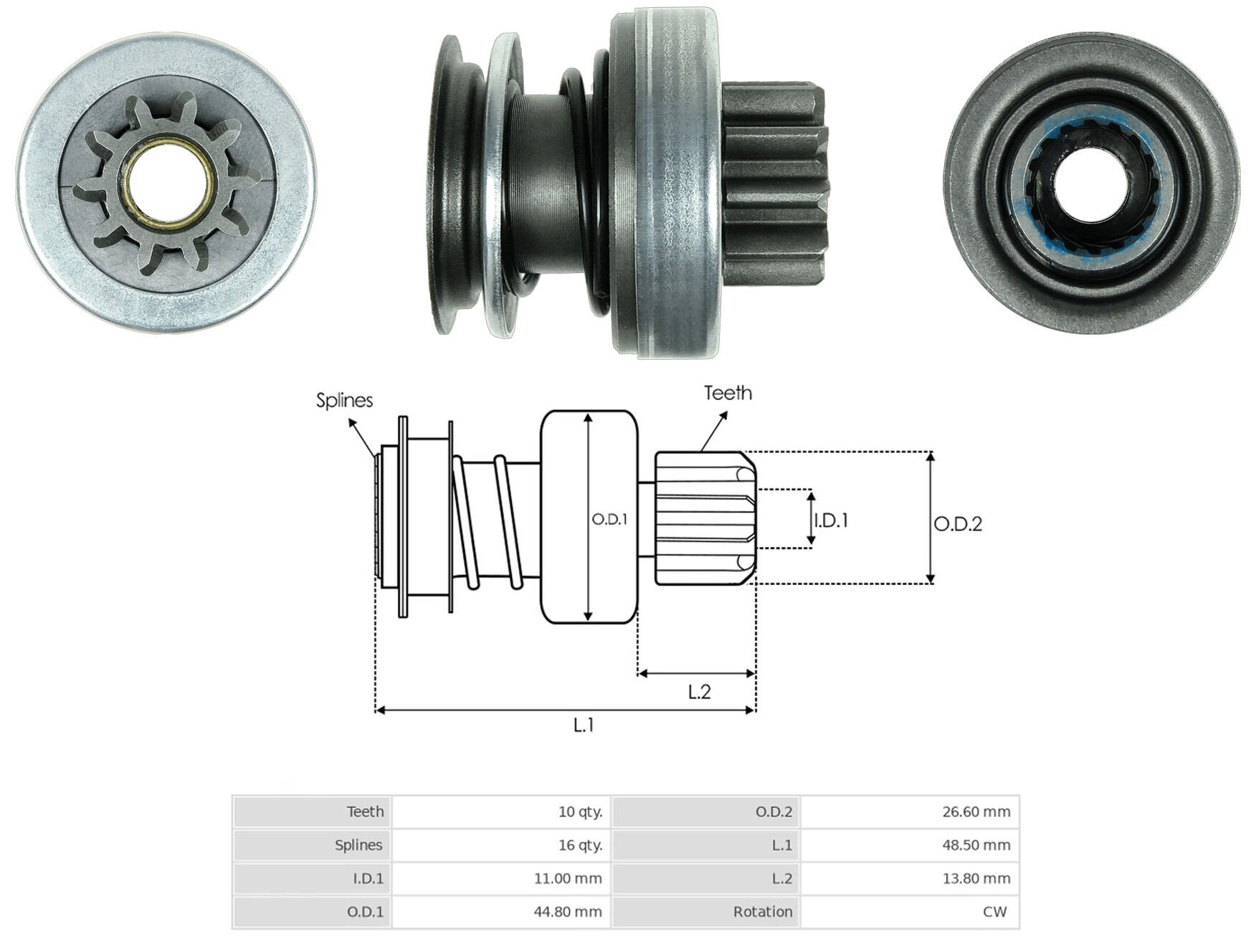 MARS DISLISI 10 DIS FORD FIESTA - FOCUS 1.4 - 1.6 16V - C-MAX 1.6 / VOLVO S40 1.6