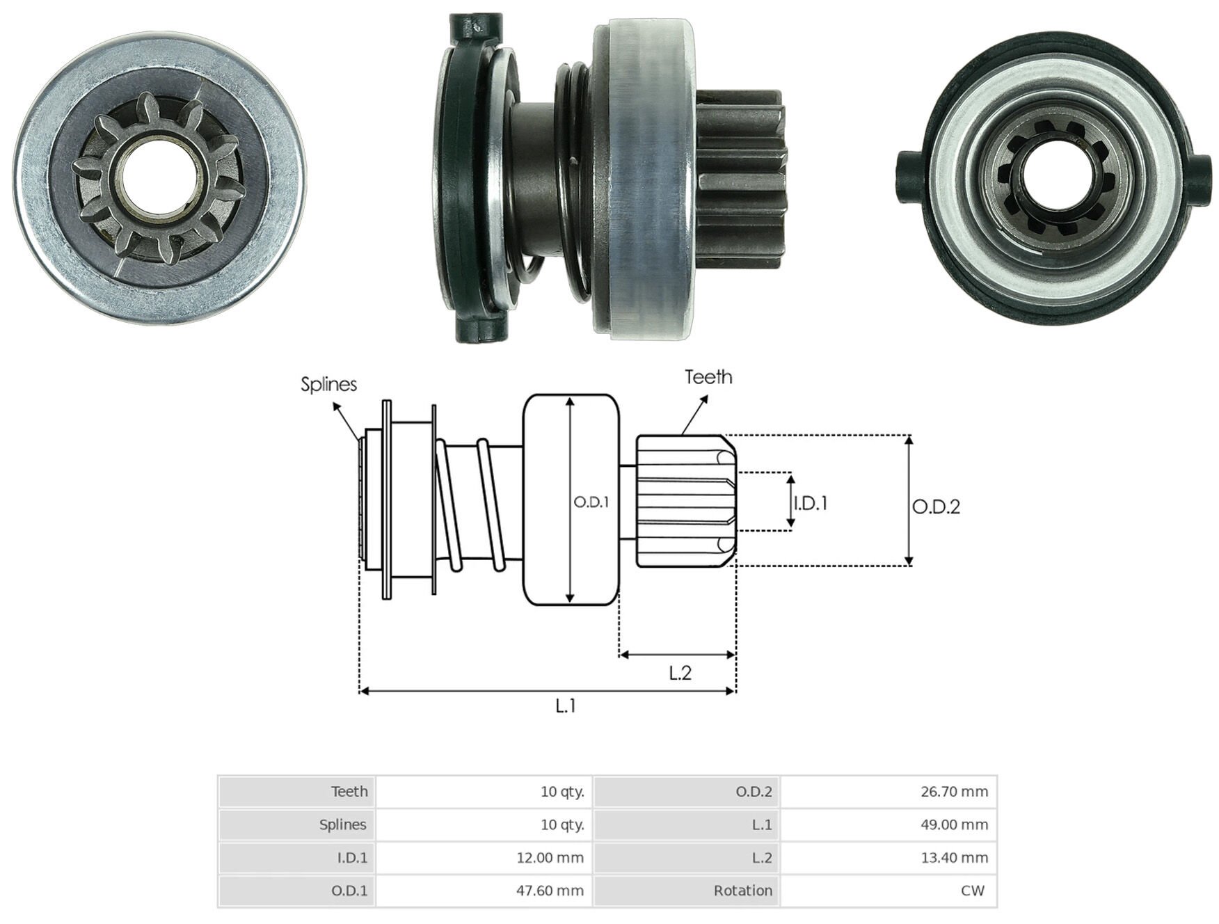 MARS DISLISI 10 DIS FORD FOCUS - FIESTA 1.4 - 1.6 - MONDEO - C-MAX 1.6 / VOLVO S40 - V50 1.6