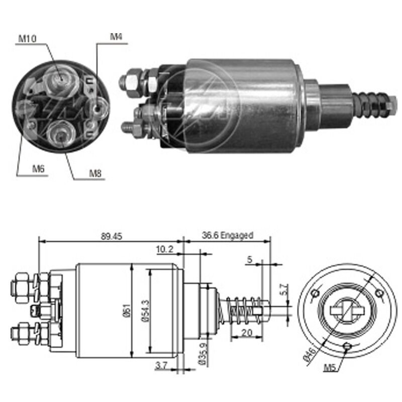 ZM 3640 - MARŞ OTOMATİĞİ 12V