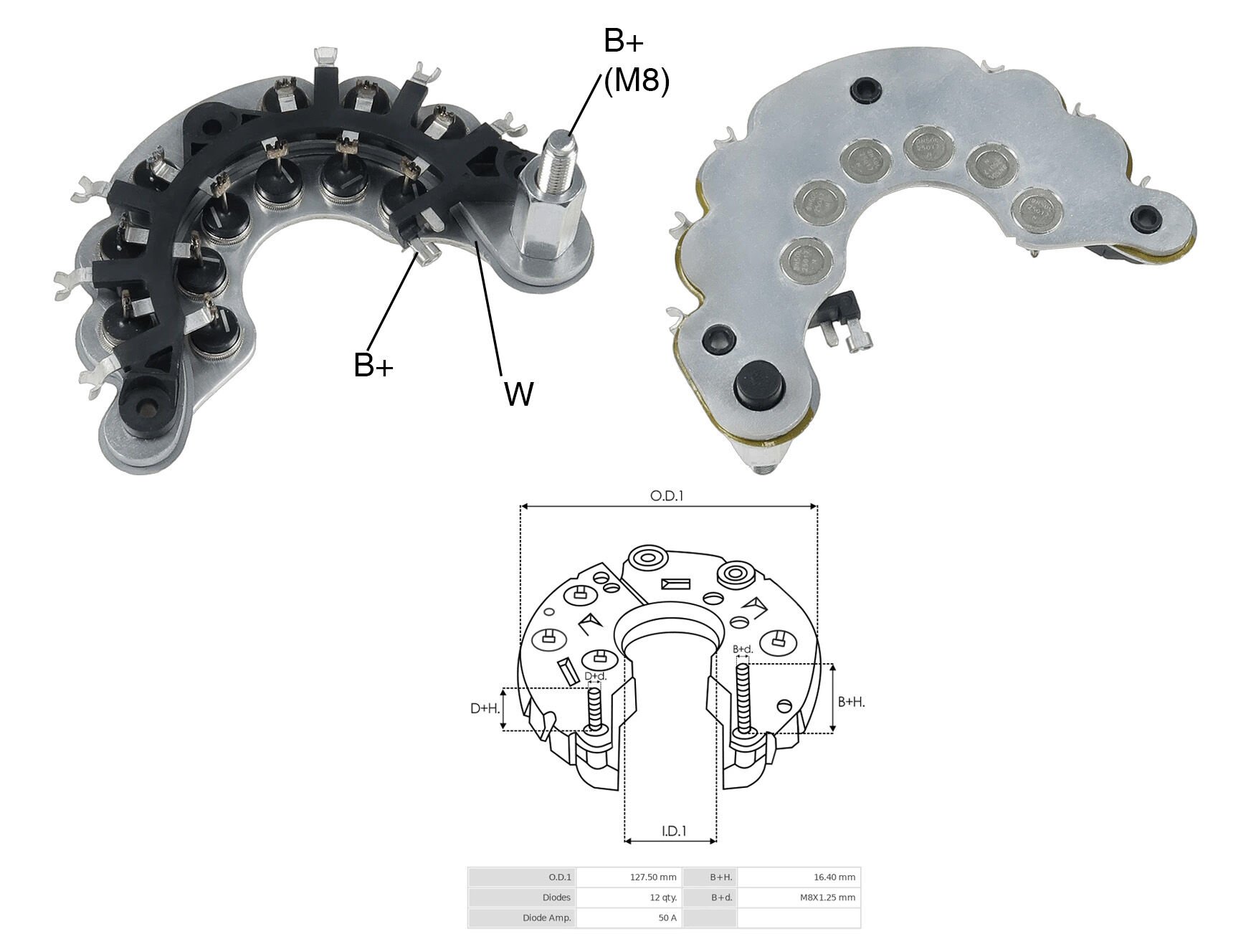 ALTERNATOR DIOT TABLASI MERCEDES (SU SOGUTMALI)