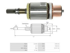 UMK 1185 - MARŞ KOLLEKTÖRÜ 12V 9 DİŞ