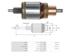 UMK 1183 - MARŞ KOLLEKTÖRÜ 12V 11 DİŞ