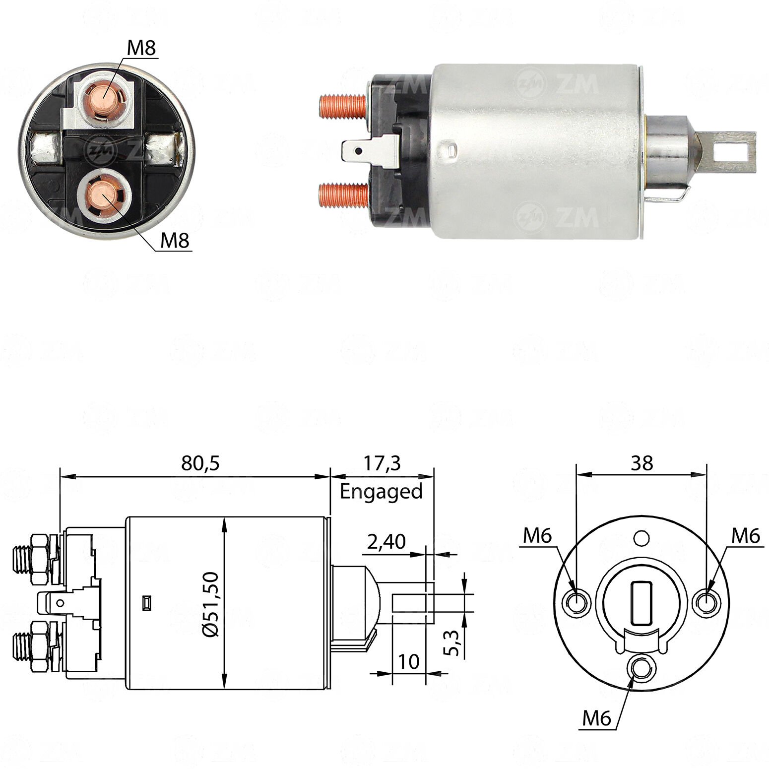 ZM 690 - MARŞ OTOMATİĞİ 12V