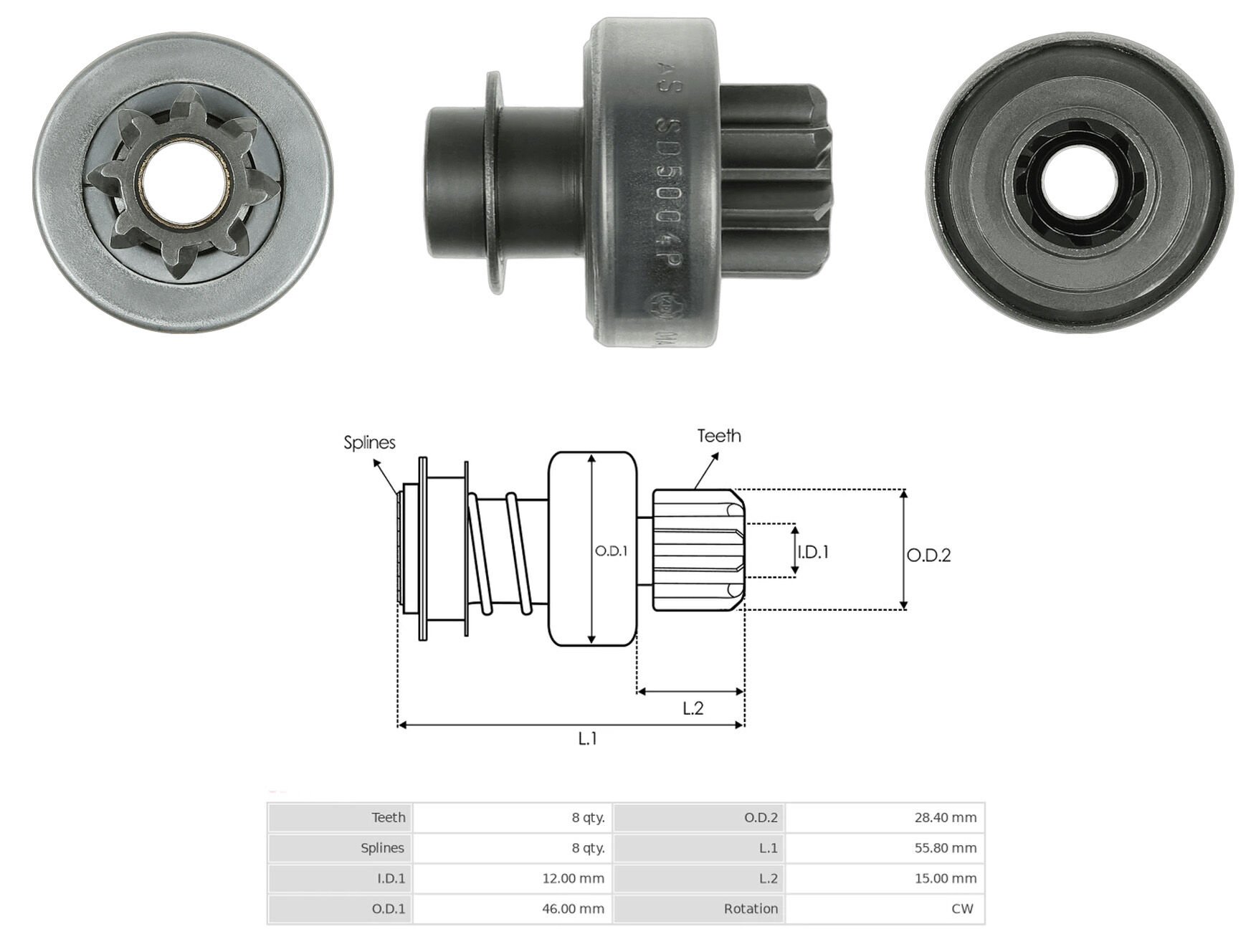 MARS DISLISI 8 DIS HYUNDAI ACCENT EXCEL / KIA SEPHIA / MAZDA 323 / MITSUBISHI CARISMA - LANCER
