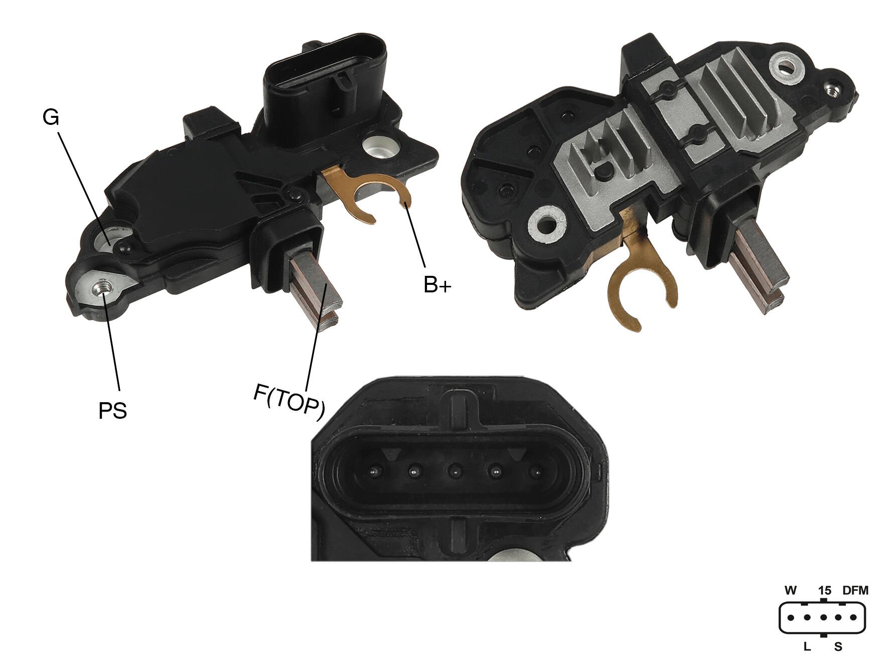 ALTERNATOR KONJEKTOR 24V 14MM (28.3V) FOOM144123 MERCEDES BENZ AXOR (UVR-B-268 / UVR-B-04-051)
