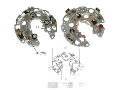 ALTERNATOR DIOT TABLASI HONDA CIVIC - HONDA ACCORD CRV 117MM