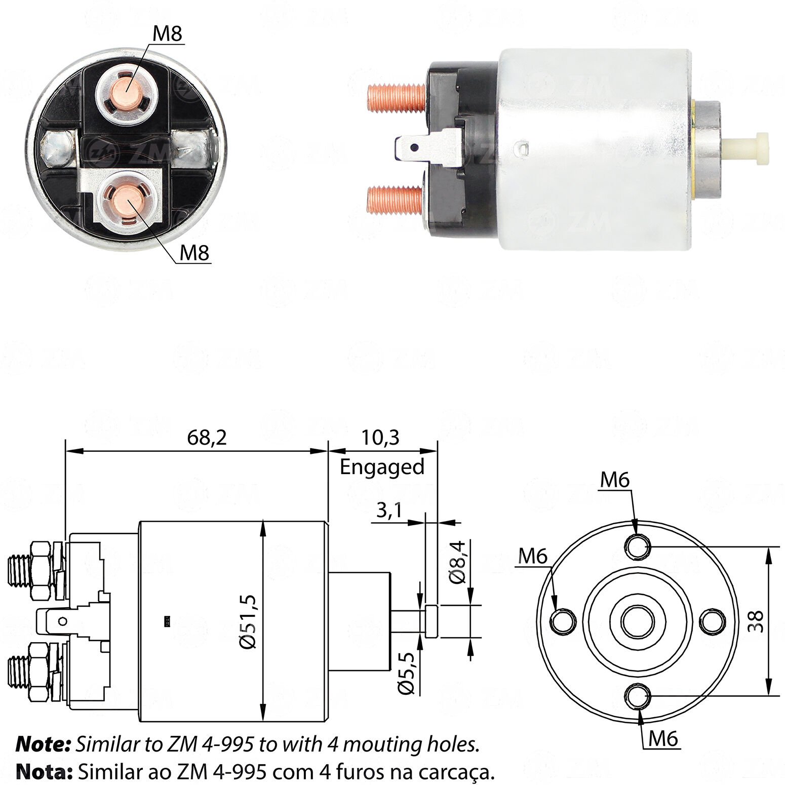 ZM 7995 - MARŞ OTOMATİĞİ 12V