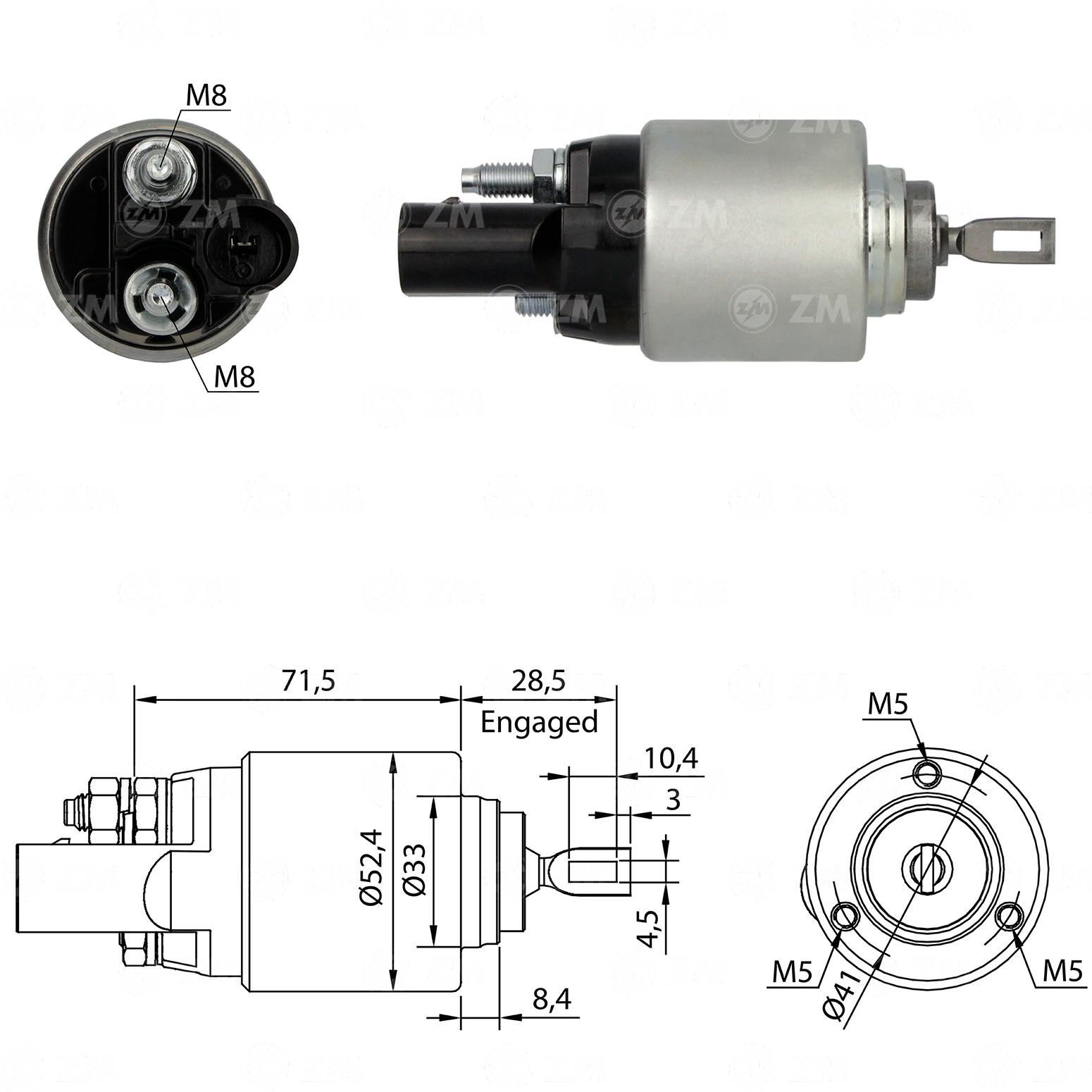 ZM 8381 - MARŞ OTOMATİĞİ 12V