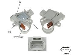 ALTERNATOR KONJEKTOR 12V FORD USA / LINCOLN / MERCURY (KOMURLU)