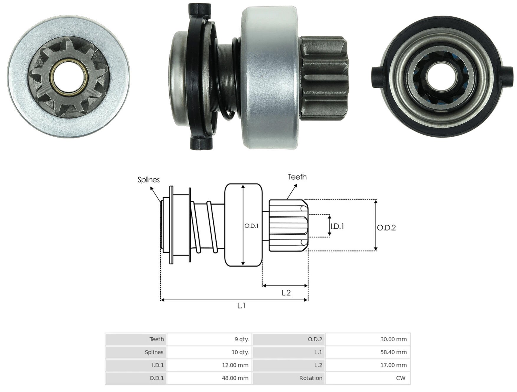 MARS DISLISI 9 DIS BMW 3.16 - 3.18 - 5.20 / FORD TRANSIT