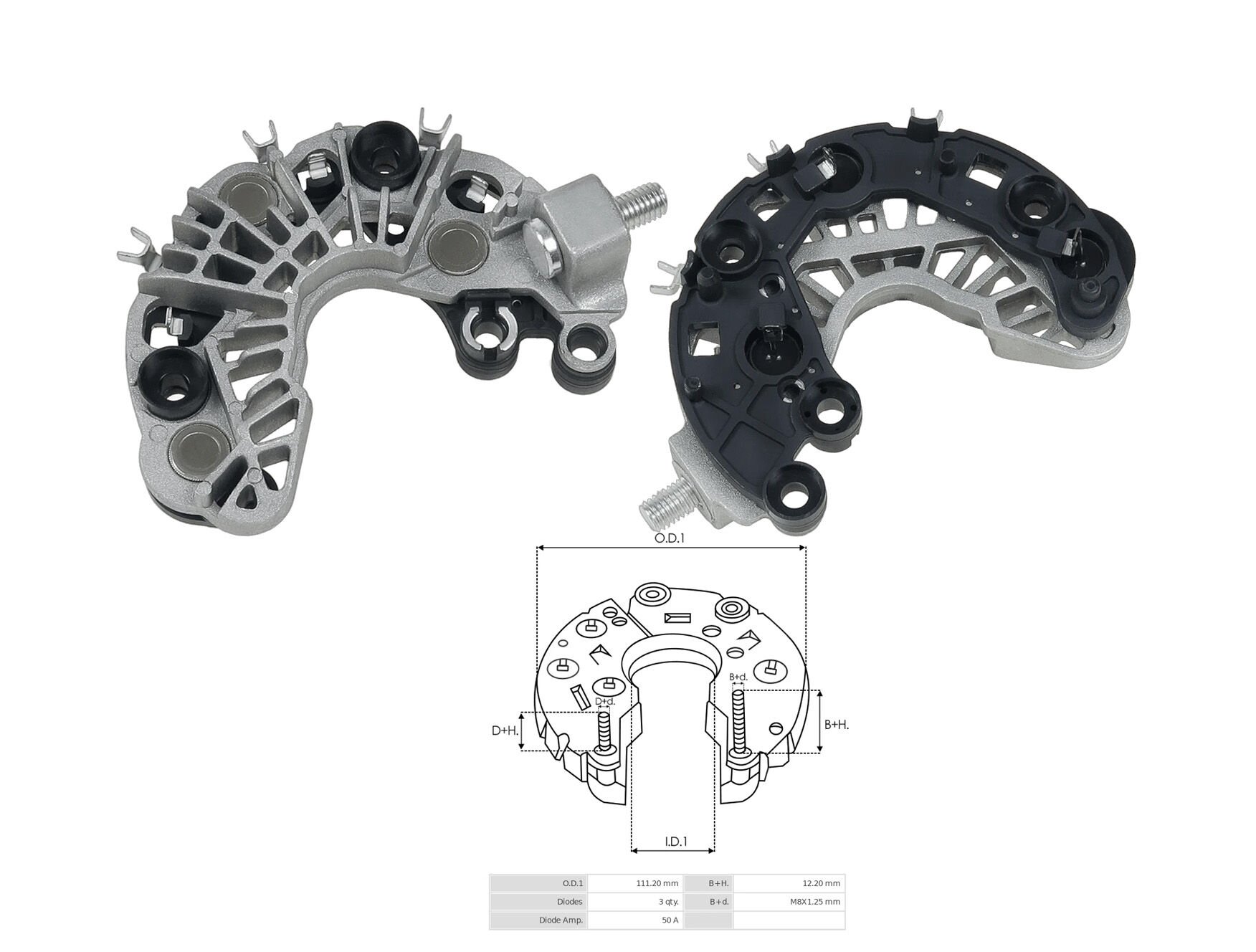 ALTERNATOR DIOT TABLASI PEUGEOT YENI MODEL (KOMPLE DEGIL)