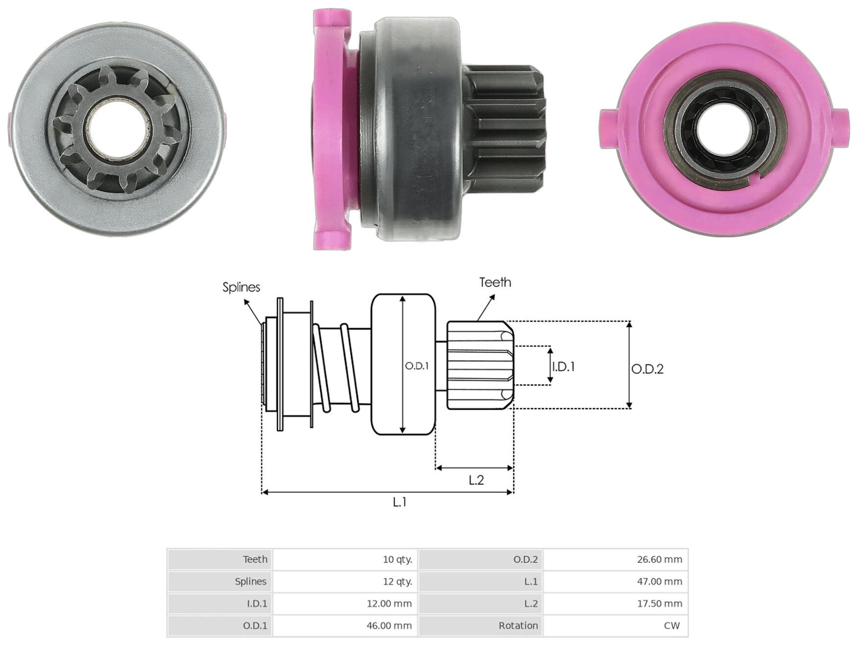 MARS DISLISI 10 DIS FORD ESCORT 1.8D - MONDEO - FOCUS - TOURNEO CONNECT 1.8 TDCI
