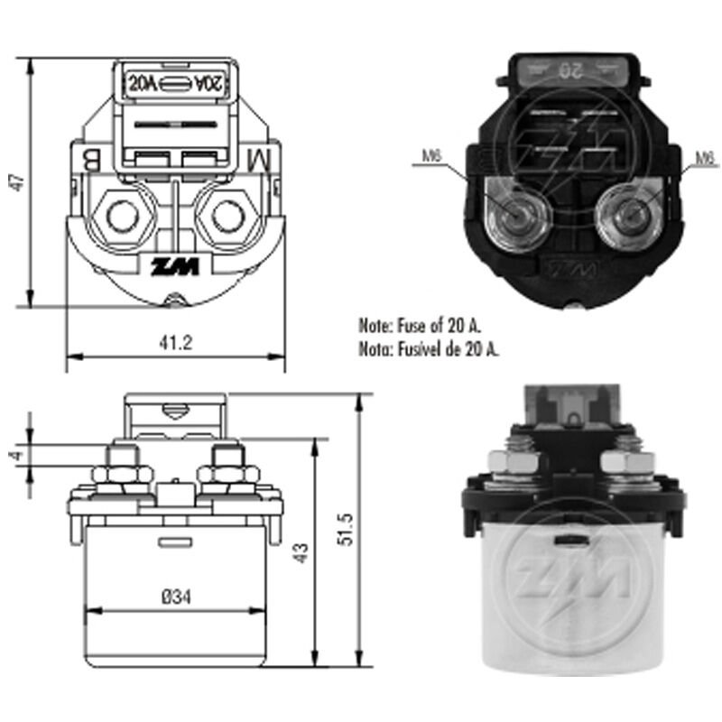 ZM 112 - MARŞ OTOMATİĞİ 12V