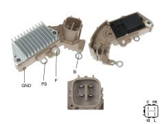 ALTERNATOR KONJEKTOR 12V TOYOTA / HONDA Y.M. 4 FISLI 63,5MM