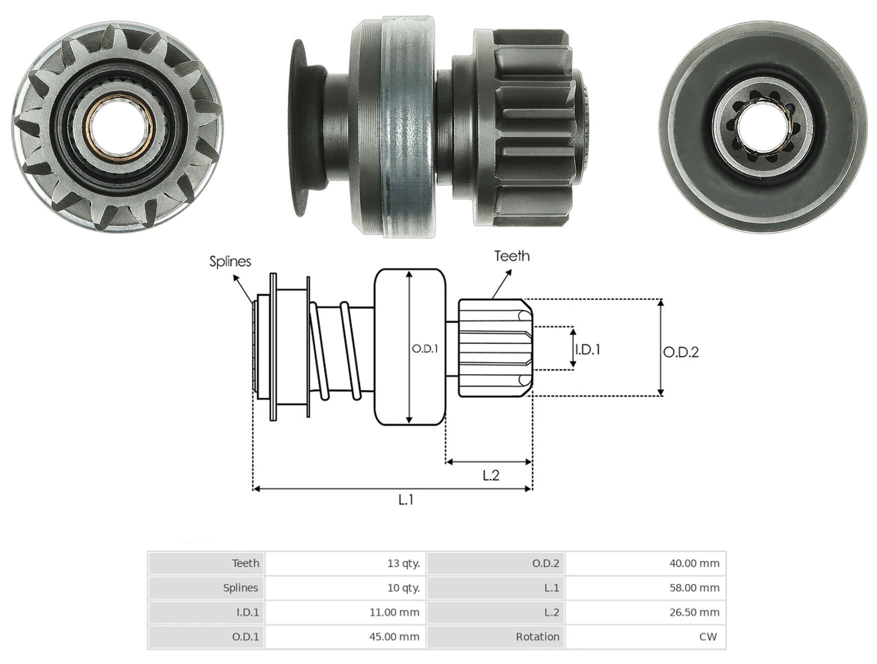 MARS DISLISI 13 DIS BMW 120D - 320D - 420D - 520D - X3 - X5 2.0D / HYUNDAI ACCENT 1.4L - ELENTRA 1.6L / KIA CERAT